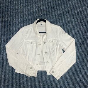 American Eagle Off-White Jean Jacket